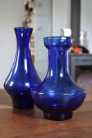 2 Stück -  Glas Vase kobaltblau Ingrid Glas - 70er Jahre Stuttgart - Stuttgart-West Vorschau