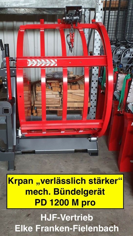 ⚠️ Krpan® PD 1200 M pro mech. Brennholz Kaminholz Bündelgerät  ⚠️ in Much