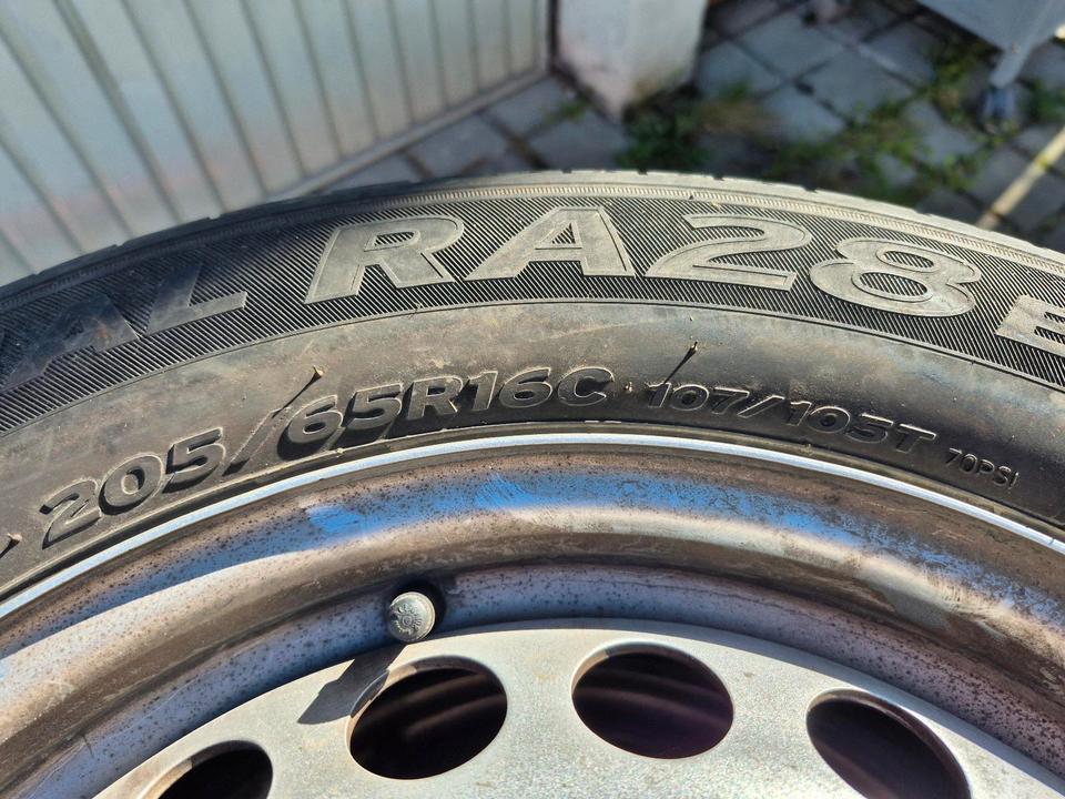 Stahlfelgen mit Sommerreifen 205 / 65 R 16 C für VW Bus T6 in Ingolstadt