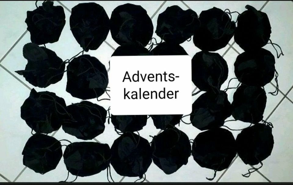 24 Samtsäckchen für Adventskalender / Weihnachten in Garching b München