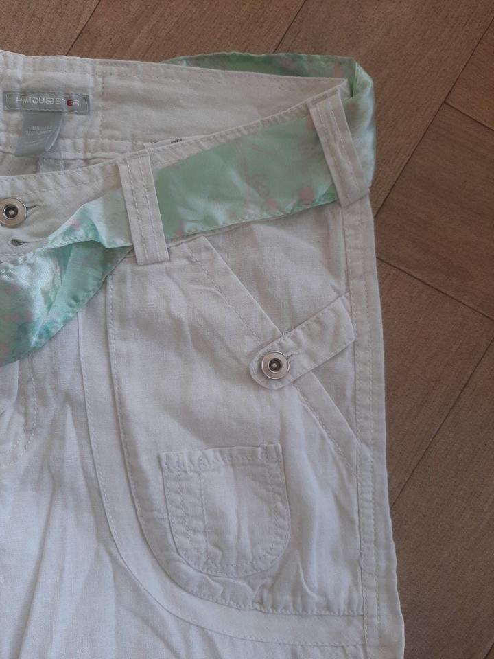 Mädchen Hose Jeans Leinen Sommer weiß Leggings Zara 146/152 in Ribnitz-Damgarten