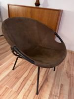 Stuhl Sessel Balloon Chair, Mid Century, Wildleder, Lusch & Co. Bonn - Hardtberg Vorschau