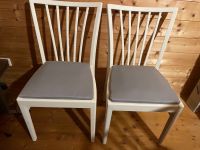 Stühle, 2 Stück, alt, liebevoll restauriert, weisse Kreidefarbe Baden-Württemberg - Lobbach Vorschau
