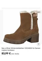 S.Oliver Boots Gr. 39 neu / gefüttert / Leder Nordrhein-Westfalen - Leverkusen Vorschau