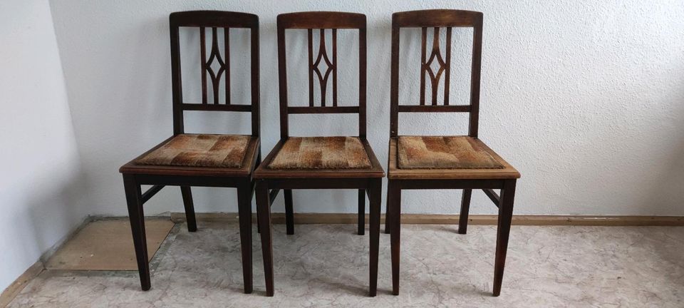 3 antike Stühle um 1920, in Stollberg Erzgebirge in Sachsen -  Raschau-Markersbach | Kunst und Antiquitäten gebraucht kaufen | eBay  Kleinanzeigen ist jetzt Kleinanzeigen