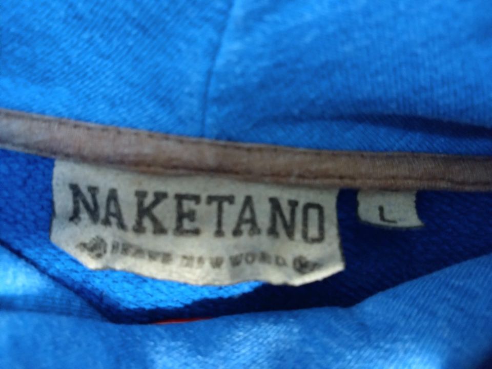 Schöner royal blauer Hoodie von Naketano Gr. L in Kiel