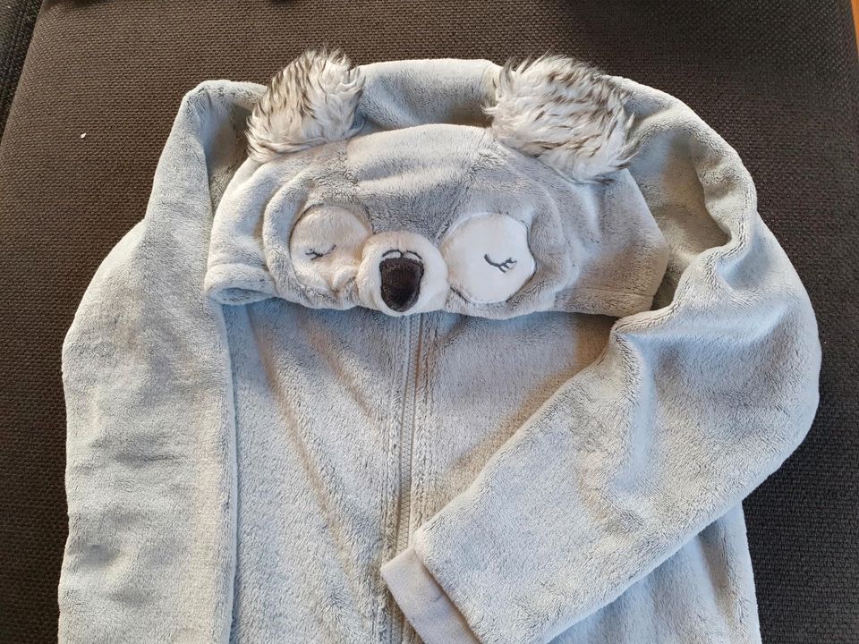 Mädchen Koala Jumpsuite Overall grau meliert in Schwabmünchen