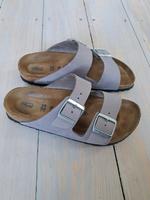 Birkenstock Arizona Sandale Softbed lila flieder wie neu Wandsbek - Hamburg Rahlstedt Vorschau