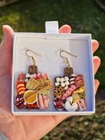 Charcuterie Käsebrett Ohrringe Food Miniatur Polymer Bayern - Forchheim Vorschau