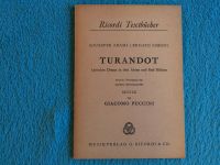 TURANDOT TEXTBUCH - RICORDI TEXTBÜCHER - ADAMI / SIMONI Nordrhein-Westfalen - Nettersheim Vorschau