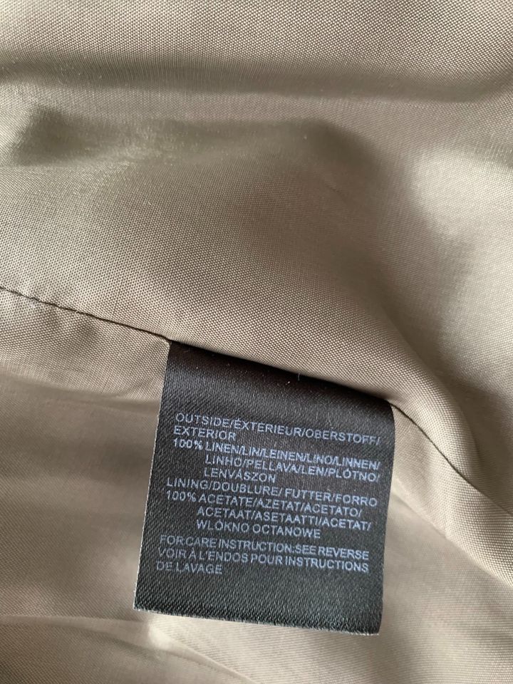 Hosenanzug/Blazer und Hose von Mexx, 100% Leinen, Khaki, Gr 36/38 in Kassel