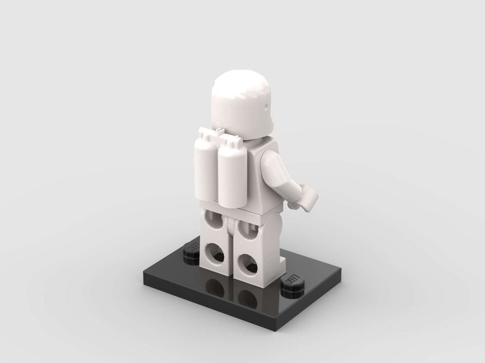 LEGO® Spaceman weiß, Minifigur Astronaut, Classic Space Man in Seth Holstein