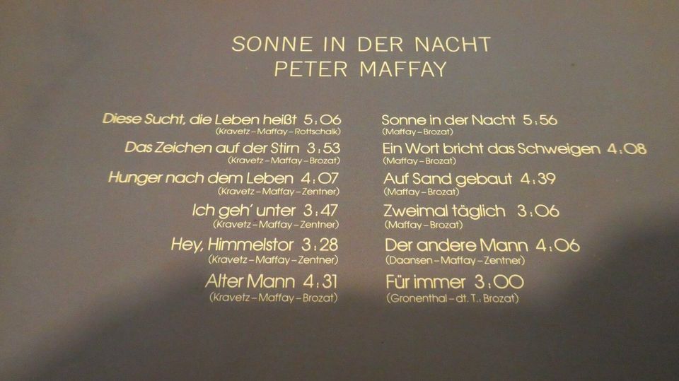 Peter Maffay , Alte Schallplatten aus den 80er Jahren, Vinyl, in Oberhausen