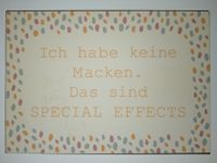 Blechschild Schild mit Spruch SPECIAL EFFECTS 20x14cm Deko Bild Baden-Württemberg - Karlsruhe Vorschau