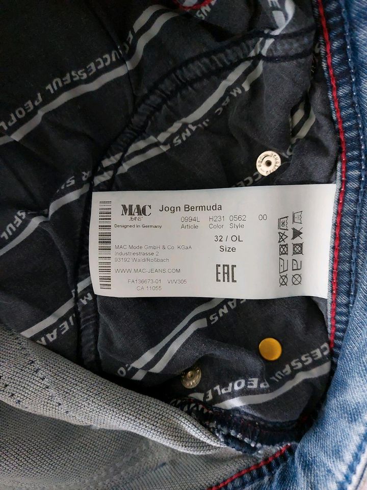 Herren Bermuda Mac Jeans Gr.32 in Eislingen (Fils)