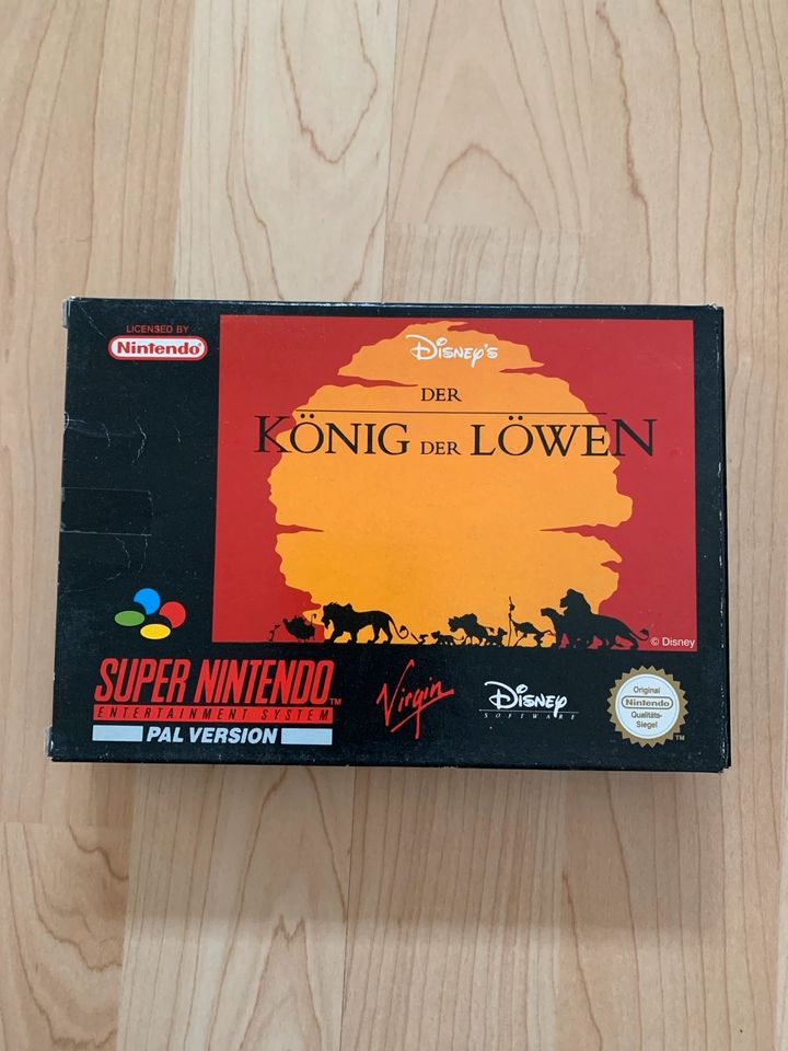 Super Nintendo Spiel Der König der Löwen im Originalkarton OVP in Reichelsheim (Odenwald)