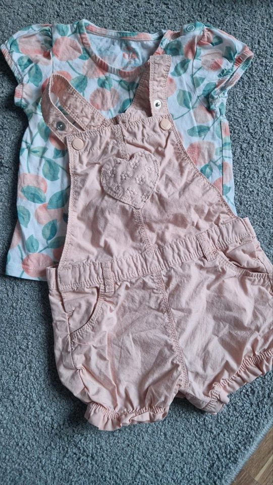 Latzhose, T-Shirt, Sommer Set, Baby, Gr. 86. top Zustand in Ludwigshafen