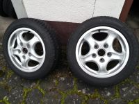 2 Porsche LM Felgen 7J x 16 Cup Design mit Winterreifen ( alt ) Hessen - Weinbach Vorschau