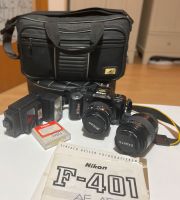Nikon F-401 AF  Spiegelreflex analog inkl Kameratasche + Zubehör Bayern - Ingolstadt Vorschau