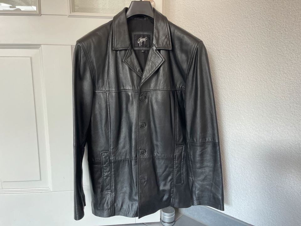 Lederjacke Gipsy Herren schwarz Gr. L, sehr guter Zustand in Bad Waldsee