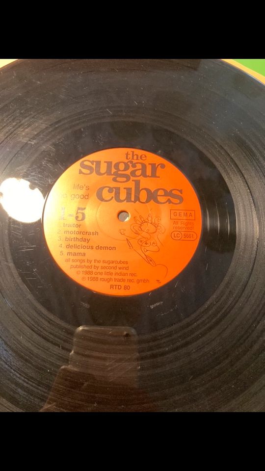 The Sugarcubes LP Vinyl Schallplatte Record Life's Too Good in Hamburg