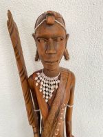 Massai Figur Krieger aus Holz, Handarbeit aus Afrika, 120 cm hoch Hessen - Rüsselsheim Vorschau