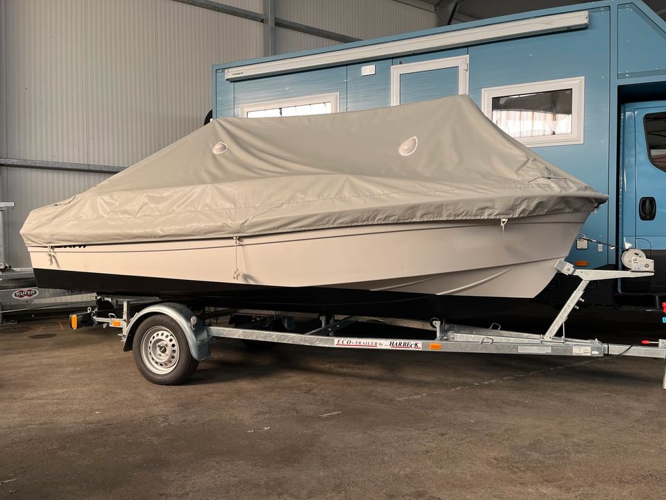 TERHI 450 SLOEP Motorboot Honda 40 Garantie Trailer Neuzustand in Schondorf am Ammersee