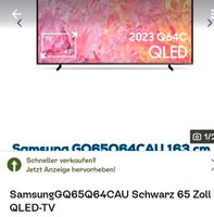 Samsung GQ65Q64CAU Schwarz 65 Zoll QLED-TV Essen - Essen-Borbeck Vorschau
