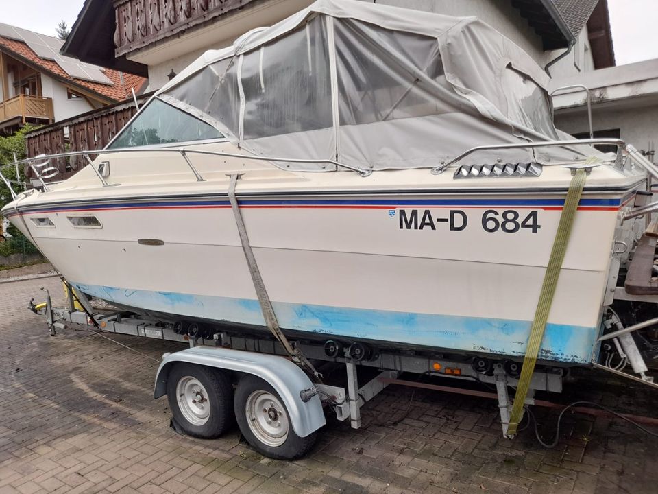 Sportboot Sea Ray Srv 240 mit 3,5 T Trailer. 2x 132 Kw Tausch in Waibstadt