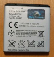 ORIGINAL SONY ERICSSON BST-38 AKKU  Handy Nordrhein-Westfalen - Datteln Vorschau