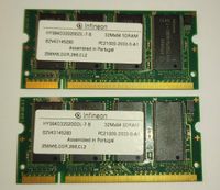 2x 256MB DDR1 SODIMM / 200 Pin / Notebook - Laptop / Infineon Bayern - Pfaffenhofen a.d. Ilm Vorschau