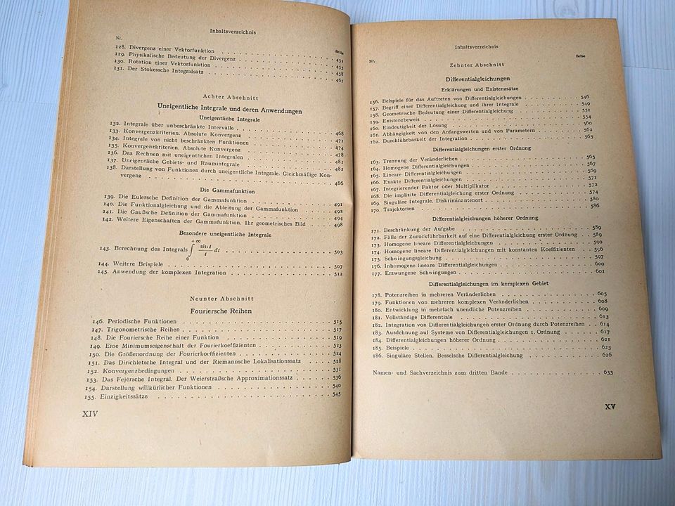 Alte Mathematik bücher ideal für Gymnasium & Studium Band 1-3 in Schmelz