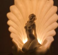Große Venus Muschel Lampe Aphrodite Akt Figur Statue 70er vintage München - Sendling-Westpark Vorschau