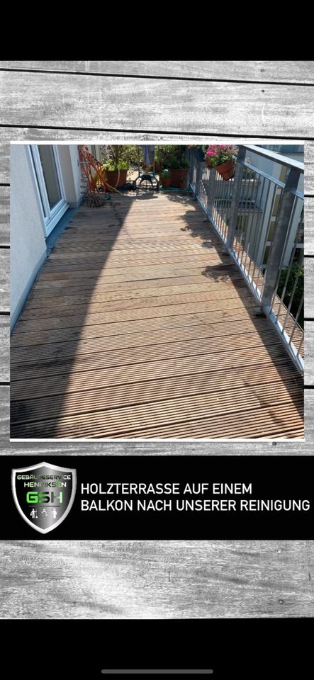 Terrassenreinigung / Holzterrassenreinigung / Holzreinigung ohne Hochdruck in Großhansdorf