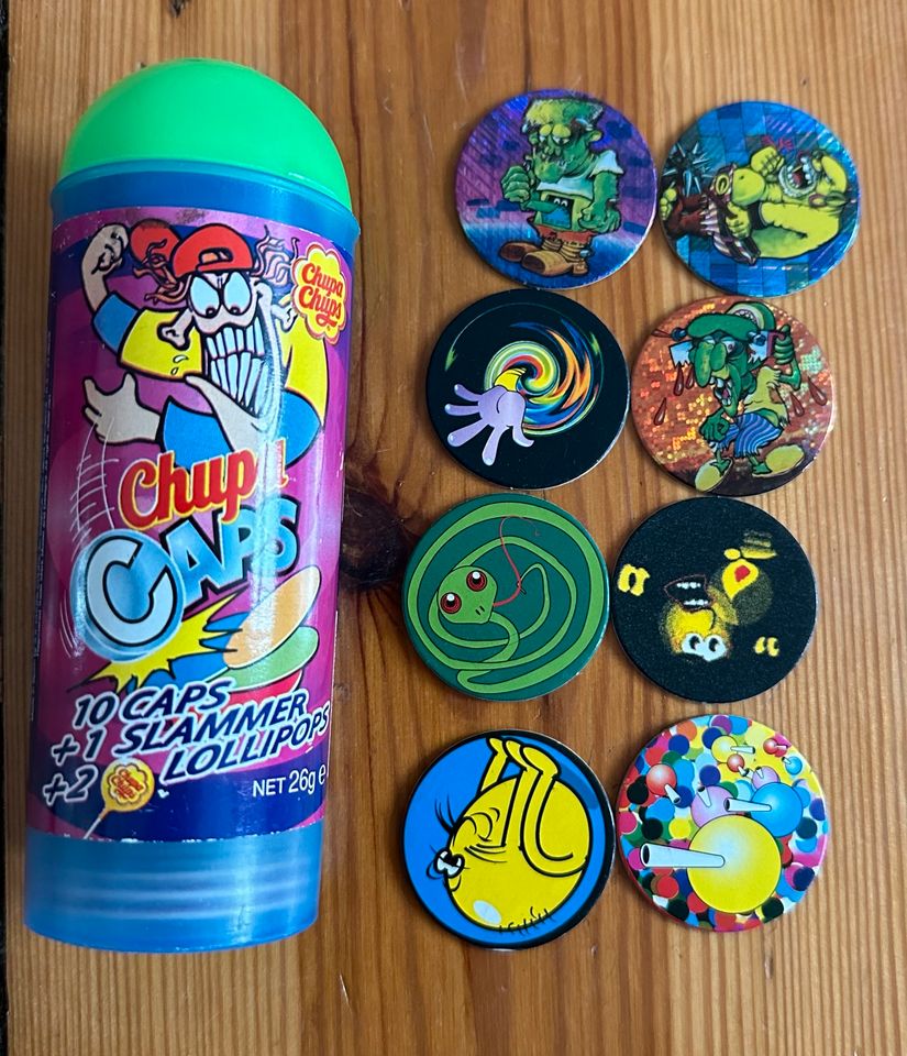 64 chupa chups caps + 7 slammer aus Metall + Plastik in Berlin