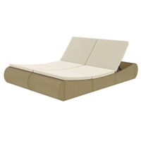 Outdoor-Sonneninsel Gartenliege Gartenbett Poly Rattan Beige Bayern - Bad Kissingen Vorschau