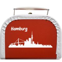 Pappkoffer rot mit Motiv Hamburg Nordrhein-Westfalen - Olfen Vorschau