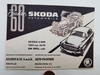 SKODA 60 Jahre SKODA Automobile Anzeige aus Stern von 1959 Baden-Württemberg - Leonberg Vorschau