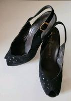 Ara Pumps Slingpumps schwarz Gr  6 F Samtchevro Berlin - Friedenau Vorschau