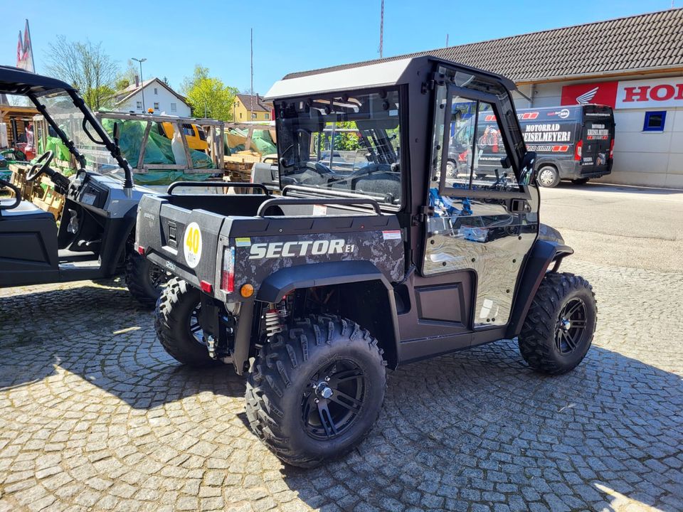 Hisun Sector E1 Elektro mit Kabine und Heizung + Straßenzul. ATV in Feuchtwangen