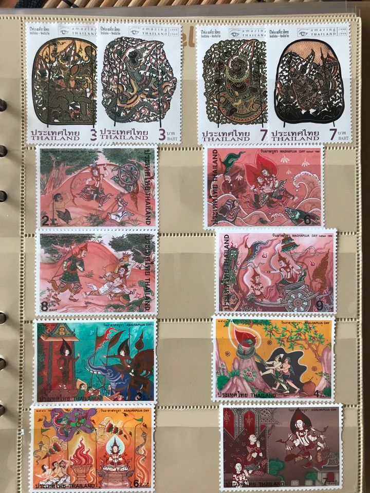 Briefmarken Thailand umgestempelt Neu Briefmarkenalbum in Gütersloh