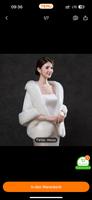 Eleganter weißer Kunstpelz Hochzeitsschal Bayern - Memmingen Vorschau