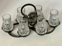 6 Bleikristall Gläser mit dekorativen Servierer Herzogtum Lauenburg - Geesthacht Vorschau