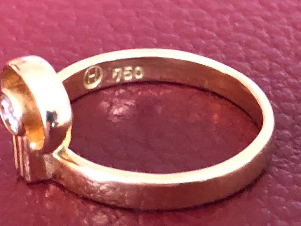 Otto Hahn Ring 750 Gold mit Brillant in Werther (Westfalen)