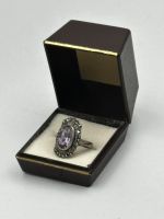 Art-Deco Ring mit Amethyst und Markasiten Silber 925 Berlin - Spandau Vorschau