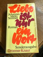 Simmel - Liebe ist nur ein Wort - Roman gebundenes Buch Hessen - Kassel Vorschau