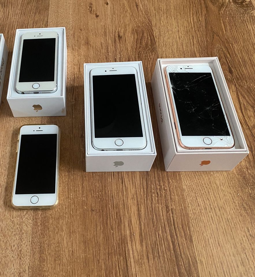 4x Apple iPhone 8 64GB 6S 32GB 5S ab 29€ weiß schwarz silber rose in Ahrensburg