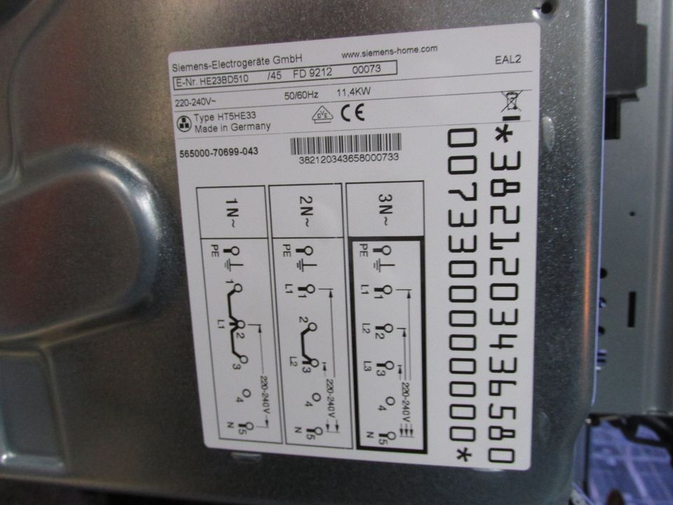 Siemens Elektroherd Backofen HE23BD510 /45 Bosch HEB23D HEB23C in Magdeburg