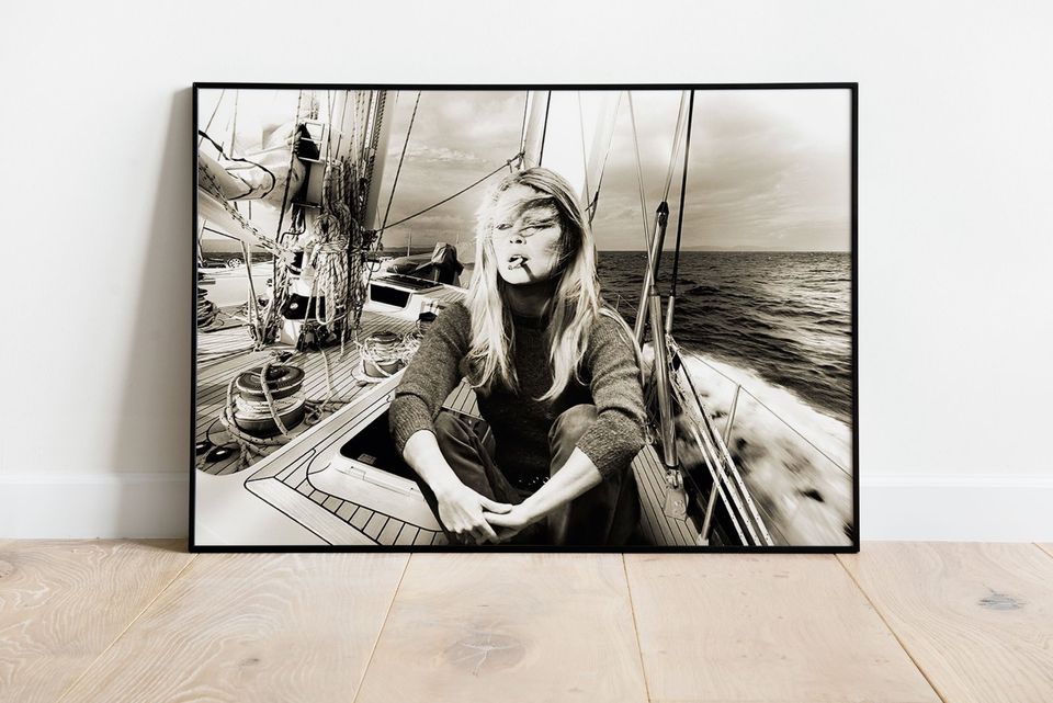 Poster Kunstdruck Segelschiff Schiff Urlaub Meer Wandbild Bardot in Wegberg