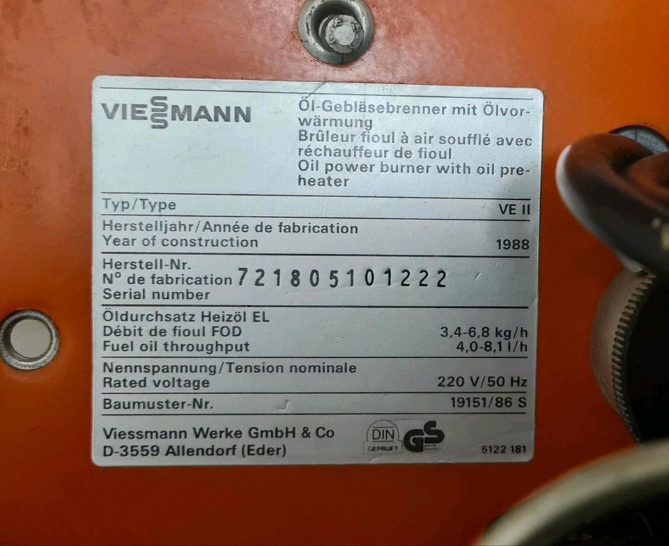 Viessmann VE 2 Ölbrenner in Neuruppin